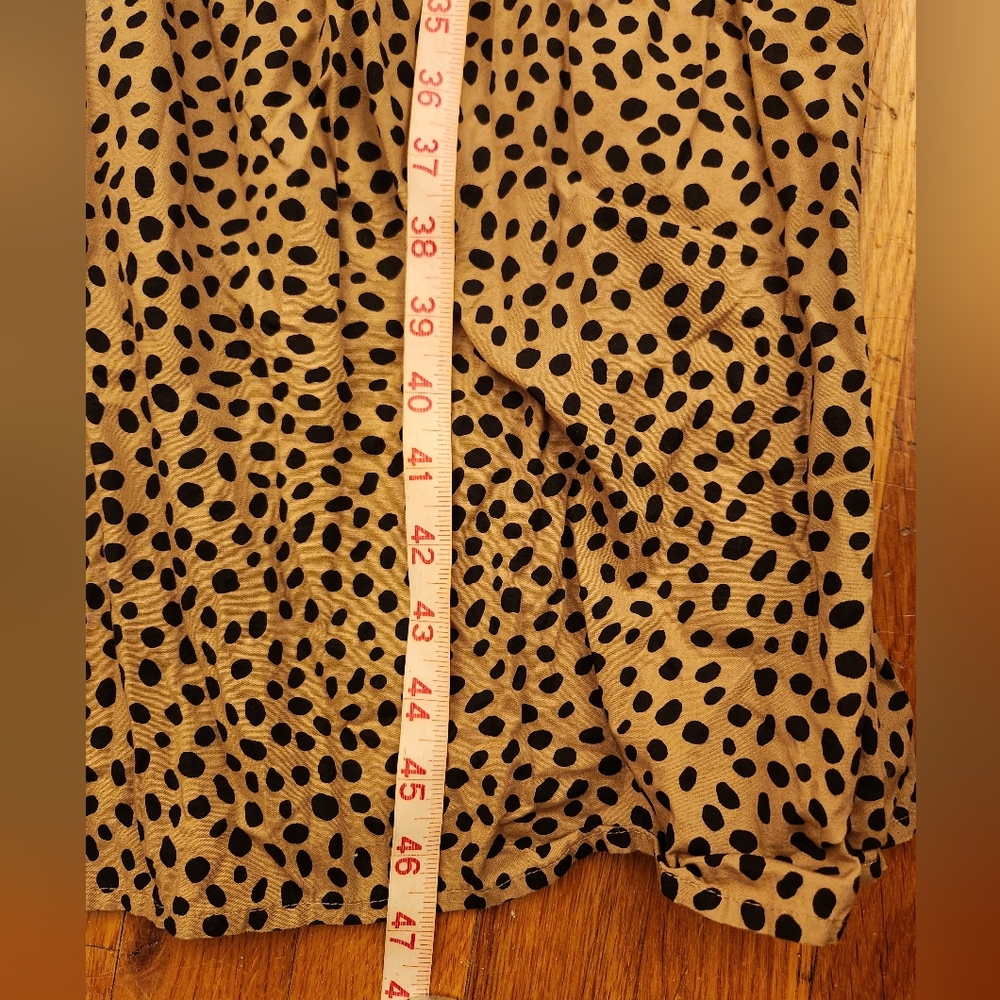 J. CREW Cheetah Animal Print Ruffle VNeck And Shoulders Tiered Midi Dress - Picture 6 of 16